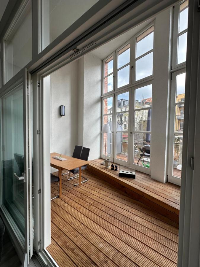 Relax-Wohnung Mit Balkon Ueber Die Weisse Elster Lipsk Zewnętrze zdjęcie