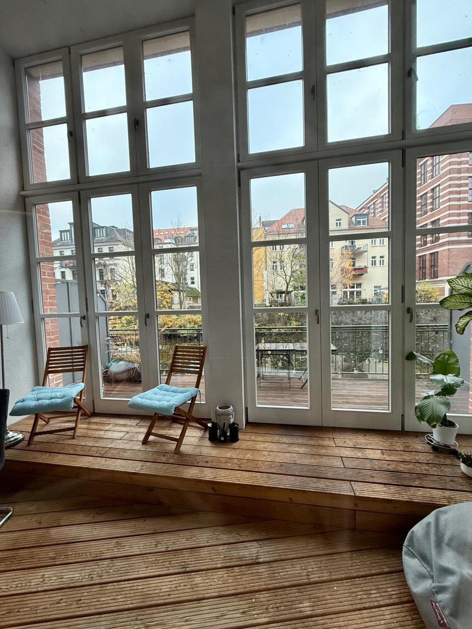 Relax-Wohnung Mit Balkon Ueber Die Weisse Elster Lipsk Zewnętrze zdjęcie